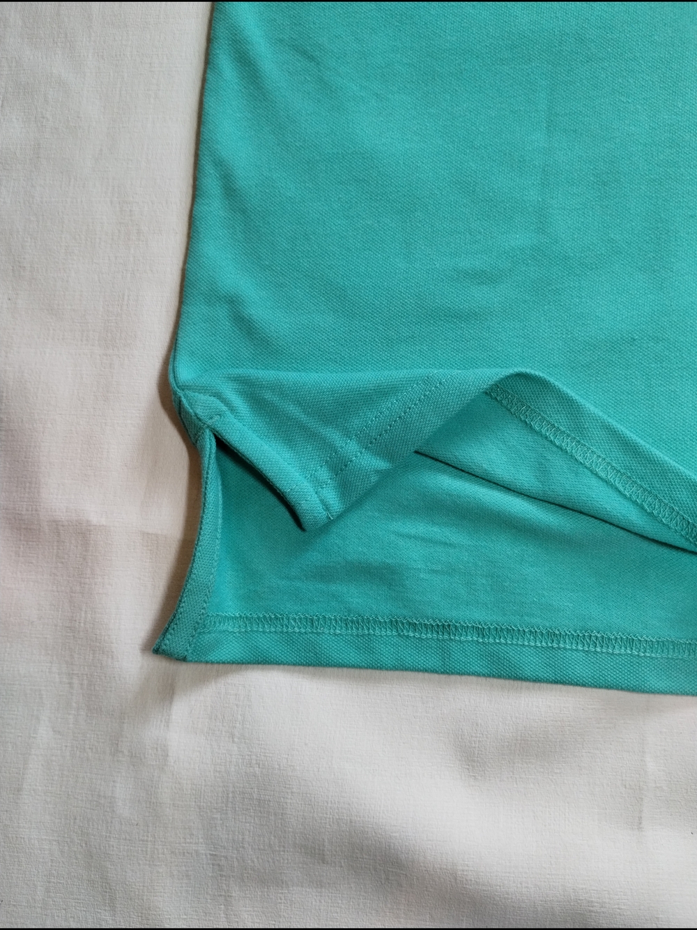 St. John's Bay Teal Men's Polo Shirt - Picture 6 of 7
